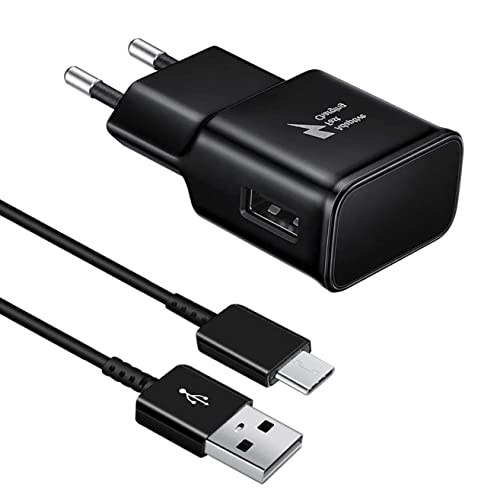 USB Ladegerät Stecker, Schnellladegerät Netzteil mit USB C Kabel kompatibel mit Samsung Galaxy A52,A52S,A53,A33,S21,S20 FE,S10,S9,S8 Plus,Z Flip3,Z Fold3,M53 5G, und andere Smartphones (Schwarz) von Samneer