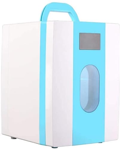 Samnuerly 10 Liter Mini Auto Kühlschrank Kühlschrank Tragbare Elektrische Kühlbox Wärmer Gefrierschrank Outdoor Picknick Reisen [Energieklasse A++] Weiß-23,5 * 27 * 33,5 (Blau 23,5 * 27 * 33,5) von Samnuerly