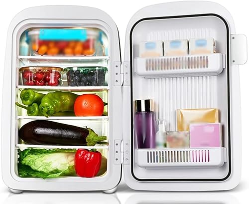 Samnuerly 28L weißer Dual-Core-Autokühlschrank Mini-Kleinkühlschrank Kleiner Mikro-Wohnheim-Kosmetikkühlschrank für zu Hause Samnuerly 28L weißer Dual-Core-Autokühlschrank Mini-Kleinkühlschrank Kleiner Mikro-Wohnheim-Kosmetikkühlschrank für zu Hause von Samnuerly
