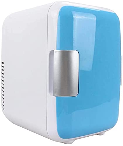 Samnuerly 4 Liter Mini Auto Kühlschrank Kühlschrank Tragbare Elektrische Kühlbox Wärmer Gefrierschrank Outdoor Picknick Reisen [Energieklasse A++] (Blau 16 * 23 * 25) von Samnuerly