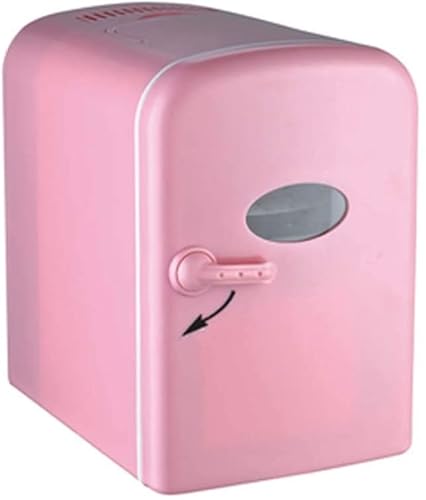 Samnuerly 4 Liter Mini Auto Kühlschrank Kühlschrank Tragbare Elektrische Kühlbox Wärmer Gefrierschrank Outdoor Picknick Reisen [Energieklasse A++] (Rosa 18.8 * 25 * 27.8) von Samnuerly