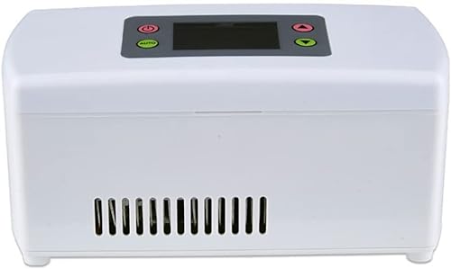 Samnuerly Cool Box Autokühlschrank, 5L Autokühlschrank, tragbarer Minikühlschrank, AC- und DC-Hotspot-System, Thermostat, Medikamentenaufbewahrung von Samnuerly