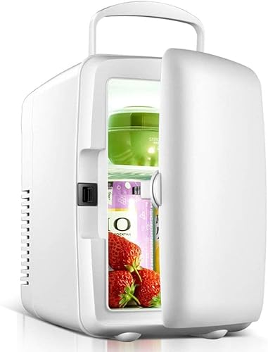 Samnuerly Kühlbox Auto Kühlschrank, Mini Kühlschrank Mini -4L Kühlschrank Mini Dual-Use Auto/Zuhause heiß/kalt von Samnuerly