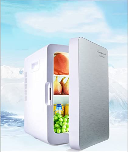 Samnuerly Kühlbox Autokühlschrank, 20 l Autokühlschrank, tragbarer Minikühlschrank, 12 V, 24 V AC und DC Hotspot-System, Thermostat, Medikamentenaufbewahrung, Kosmetikkühlschrank von Samnuerly