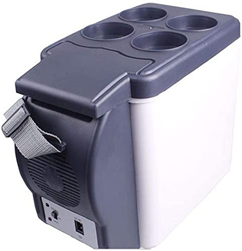 Samnuerly Mini-Kühlschrank, 12 V/240 V, für Auto und Zuhause, tragbarer 4-Liter-Kühlschrank, kühl und warm, Autokühlschrank mit für Reisen und Camping [Energieklasse A++] von Samnuerly