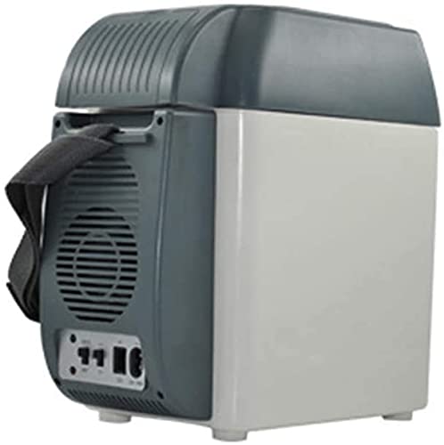 Samnuerly Mini-Kühlschrank, 12 V/240 V, für Auto und Zuhause, tragbarer 7,5-l-Kühlschrank, kühl und warm, Autokühlschrank mit für Reisen und Camping [Energieklasse A++] (grau 17,8 x 31,2 x 31,5) von Samnuerly