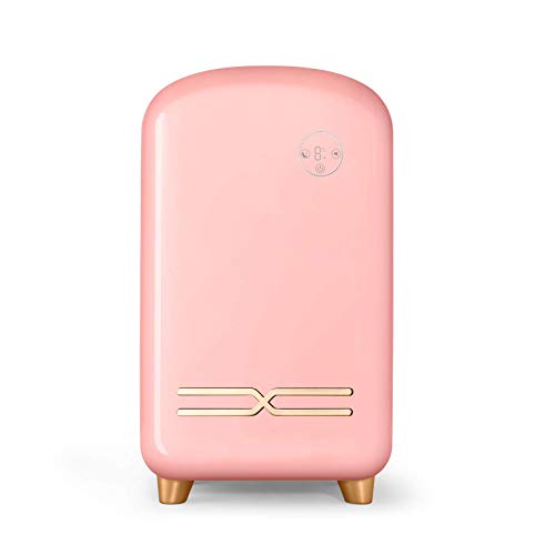 Samnuerly Mini-Kühlschrank, geräuscharmer tragbarer Kühler, professioneller 12-Liter-Make-up-Hautpflege-Kühlschrank, für Frauen und Mädchen von Samnuerly