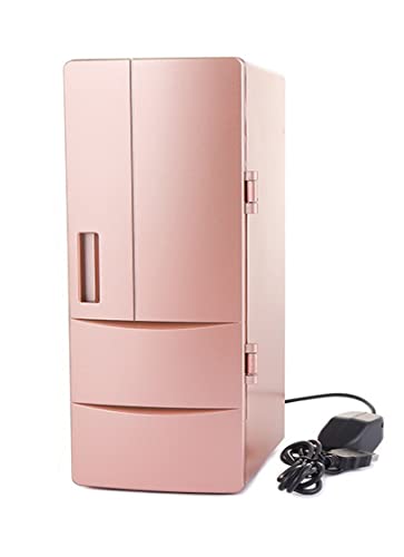 Samnuerly Multifunktions-Heimreise-Desktop-Kühlschrank, Mini-Autokühlschrank, Kühlung, Heizbox, Kosmetik, Kühlschrank, Kühler, wärmer, Pink (Pink) von Samnuerly