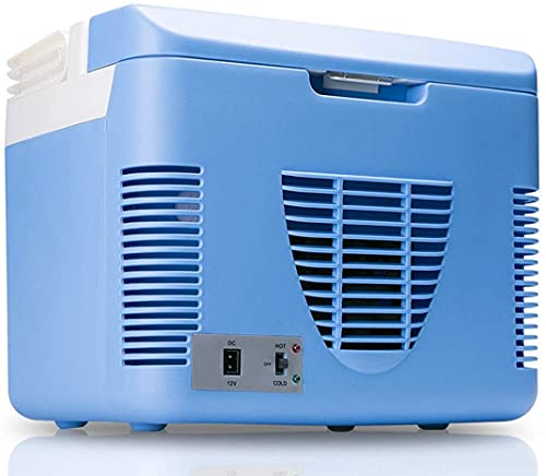 Samnuerly Tragbarer 10-Liter-Minikühlschrank, kompakter leiser thermoelektrischer Kühler 12-V-Autokühlschrank Außenmaße: 37 cm x 27 cm x 31 cm von Samnuerly