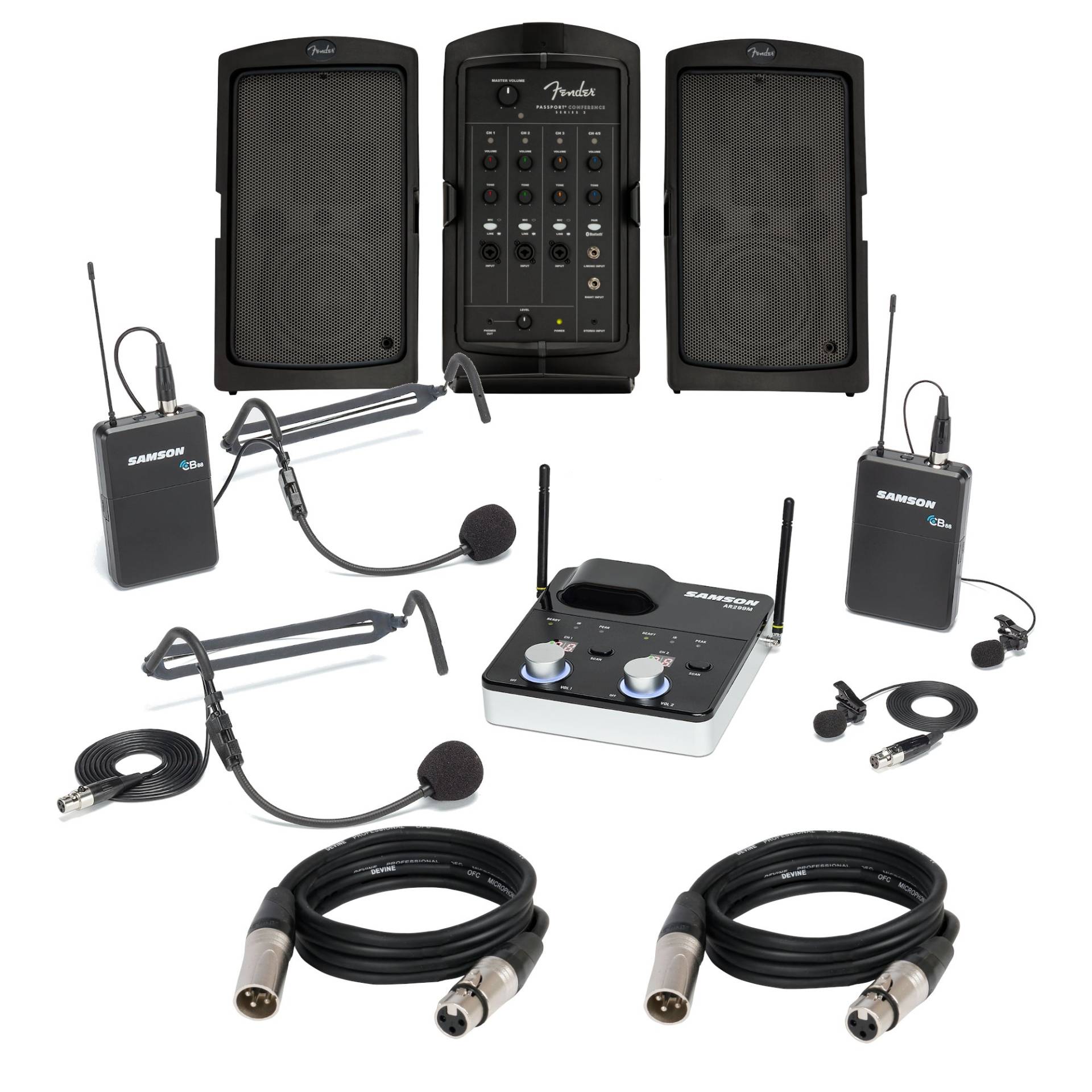 Samson Concert 288m Presentation System + Fender Passport Conference PA (D 542 - 566 MHz) von Samson