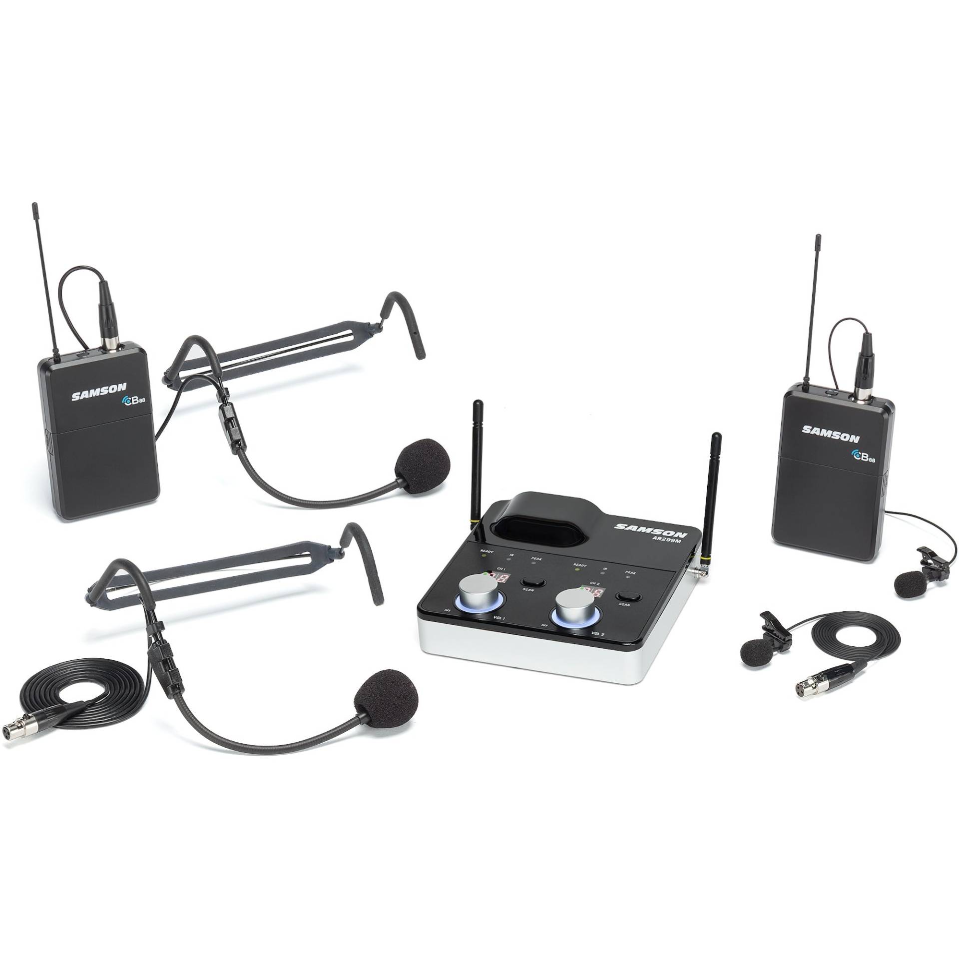 Samson Concert 288m Presentation System Dual Wireless Headset/Lavalier Pack (D 542 - 566) von Samson