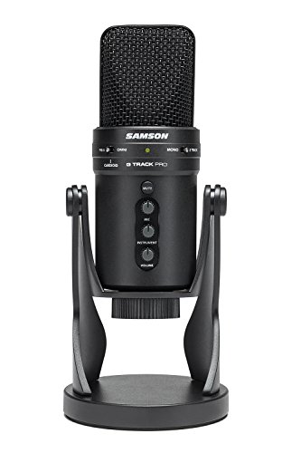 Samson G-Track Pro - Professional USB Microphone with Audio Interface - Black von Samson