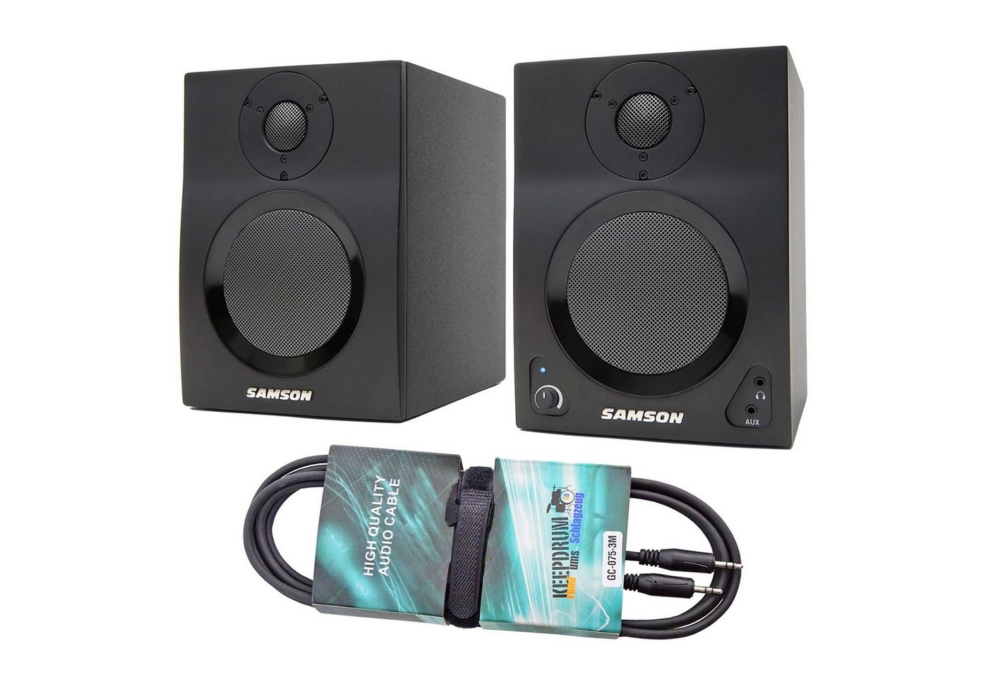 Samson MediaOne BT4 PC-Lautsprecher (Bluetooth, 20 W, mit Klinkenkabel) von Samson