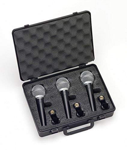 Samson R21 Pack mit 3 dynamischen Mikrofonen (Nieren), Schwarz von Samson