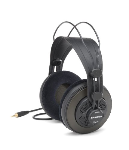 Samson SR850 Traditioneller kabelgebundener Kopfhörer, schwarz m von Samson