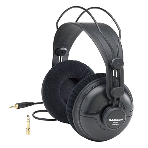 Samson SR950 Professioneller Studiokopfhörer, schwarz, Medium von Samson
