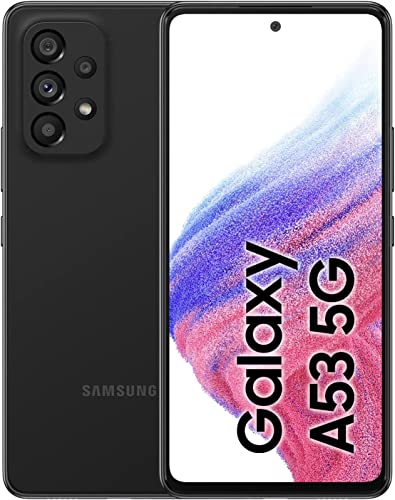 Samsung Galaxy A53 5G Enterprise Edition, 6,5 Zoll Android Smartphone, 128 GB, 5.000 mAh Akku, Business Handy, Smartphone ohne Vertrag, Awesome Black von Samsung Business