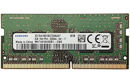 8GB DDR4 3200MHz PC4-25600 1,2V 1Rx8 260-Pin SODIMM Laptop Arbeitsspeicher RAM Module M471A1K43DB1-CWE von Samsung