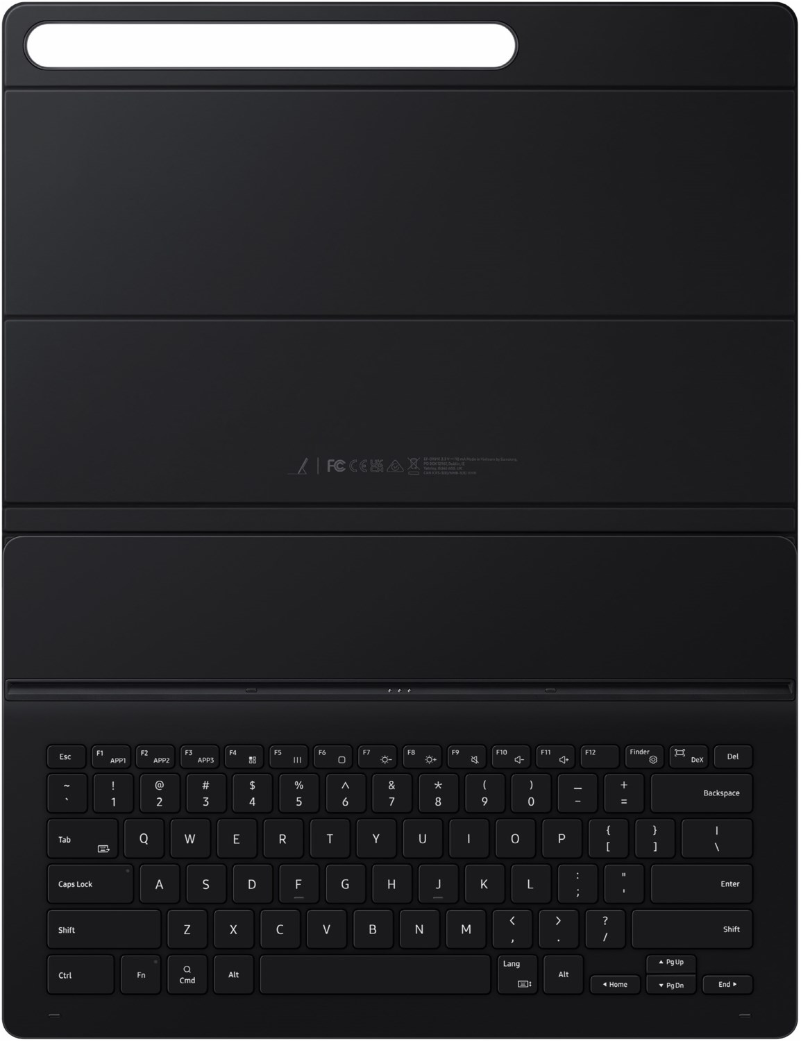 Book Cover Keyboard Slim für Galaxy Tab S9 Ultra schwarz von Samsung