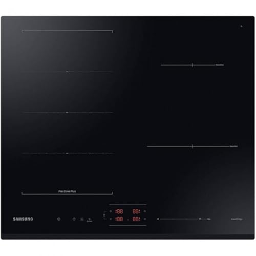 Built-in hob Samsung NZ64B6056GK/U2, Glass ceramic, 4 cooking zones, Flex Zone Plus, SmartThings Cooking, Auto Connectivity, 60 cm, Black von Samsung