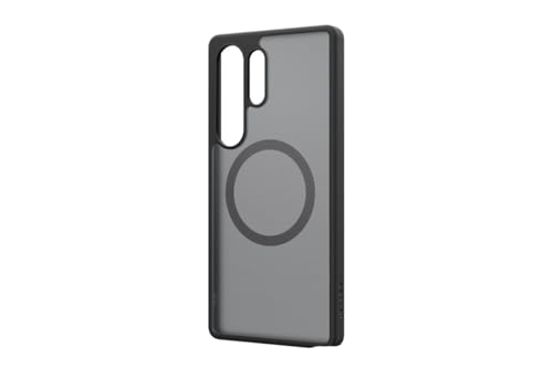 Spigen Designed for Samsung Capella Case für Galaxy S25 Ultra, semitransparente Handy-Hülle, Magnet zum Anbringen von Gadgets, Qi2-Charger kompatibel, Harte Schale mit weicher Griffkante, Frost Black von Spigen