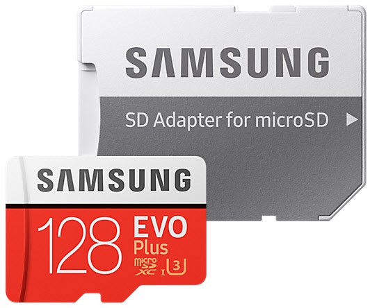 EVO Plus 128GB microSDXC UHS-I U3 100MB/s Full HD & 4K UHD Memory Card with Adapter (MB-MC128GA) von Samsung