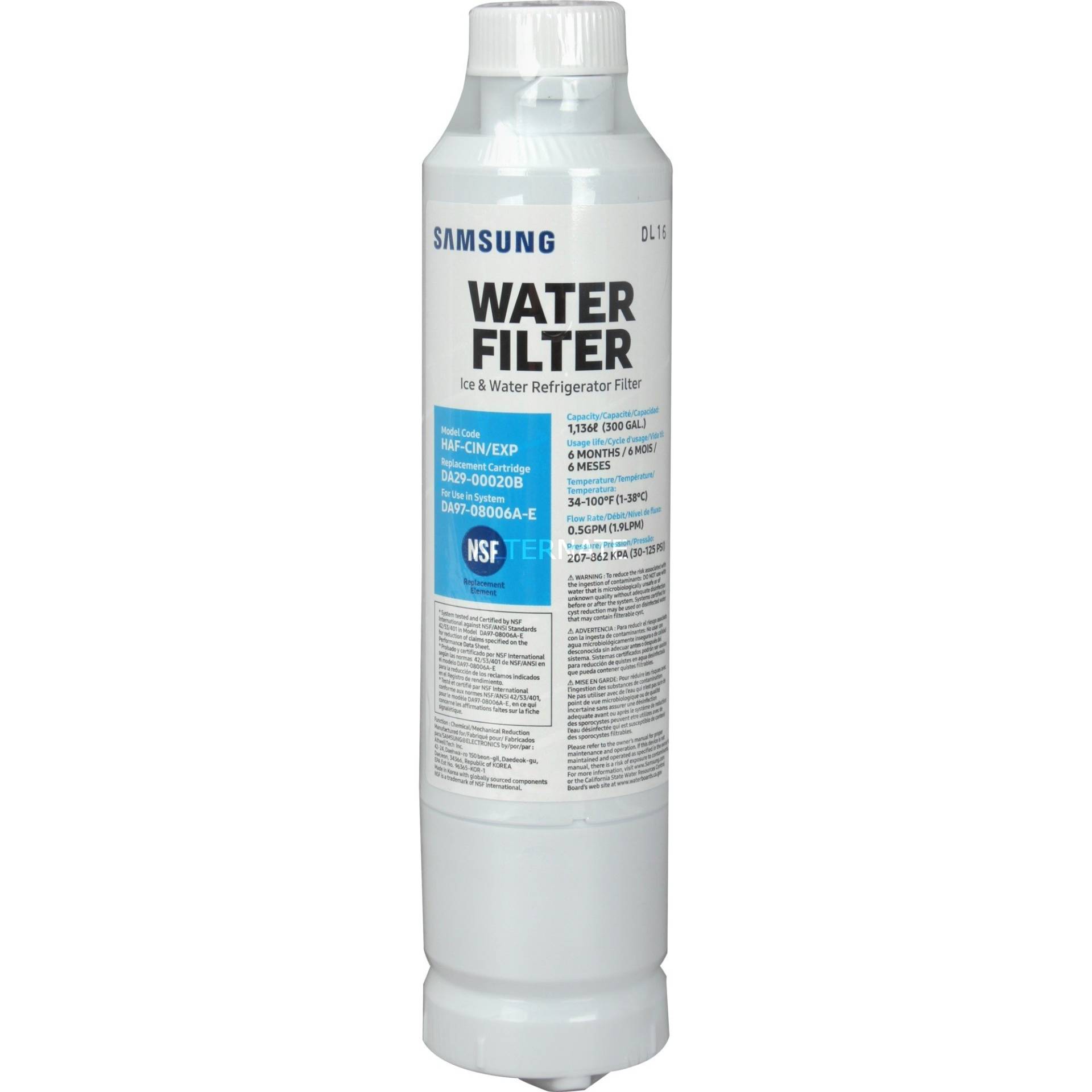 Externer Wasserfilter für Side-by-Side und French Door Kühlschränke Externer Wasserfilter für Side-by-Side und French Door Kühlschränke von Samsung