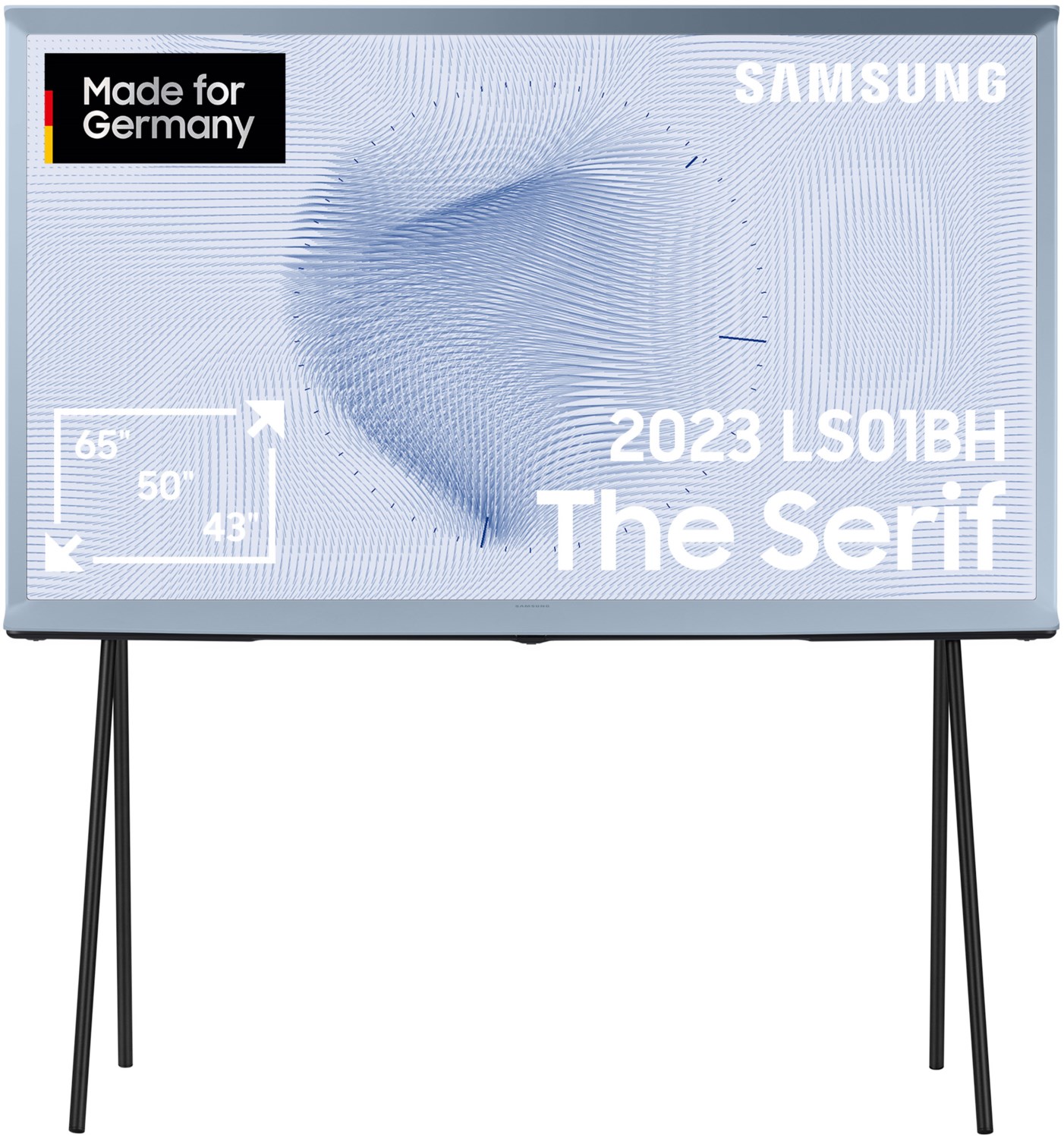 GQ43LS01BHU The Serif (2023) 108 cm (43") QLED-TV cotton blue / G von Samsung