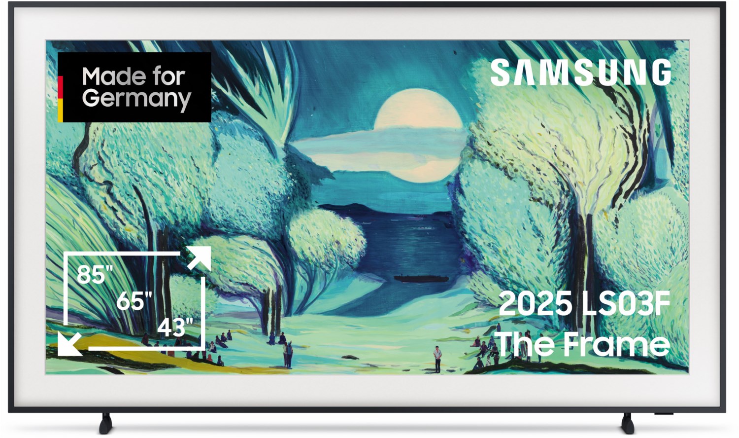 GQ55LS03FAU The Frame (2025) 138 cm (55") QLED Vision AI Smart TV schwarz / G von Samsung