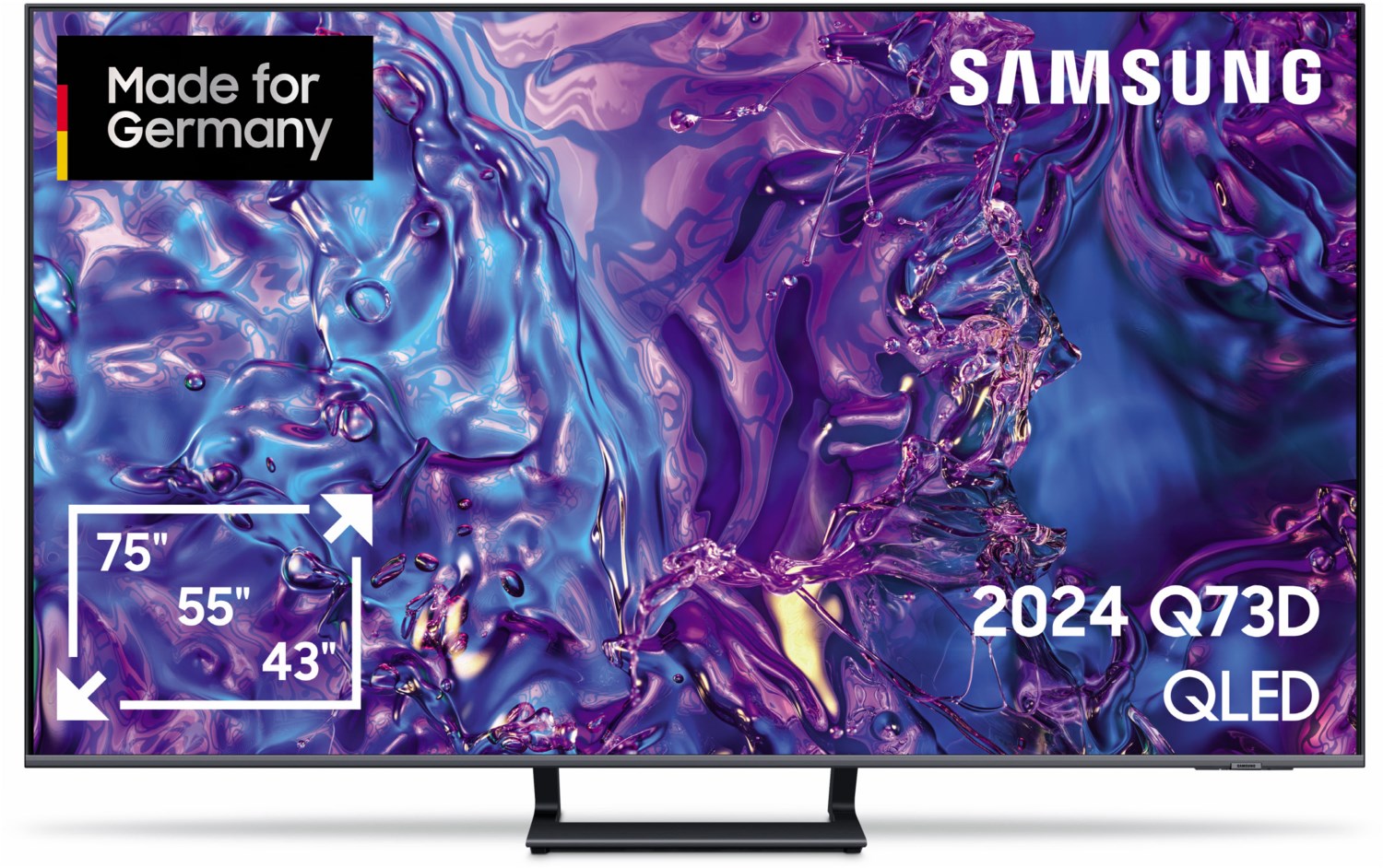 GQ55Q73DAT 138 cm (55") QLED-TV Titangrau / E von Samsung