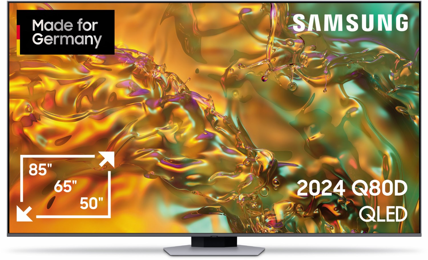 GQ55Q80DAT 138 cm (55") QLED-TV eclipsesilber / F von Samsung