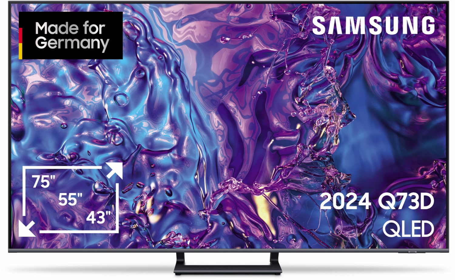 GQ65Q73DAT 163 cm (65") QLED-TV Titangrau / E von Samsung