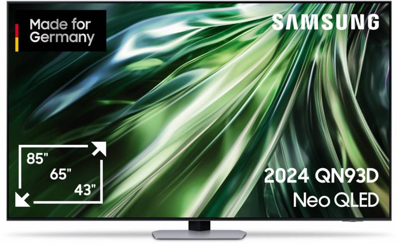 GQ65QN93DAT NEO QLED-AI TV Mini LED (Flat, 65 Zoll / 163 cm, SMART TV, 4K, carbonsilber) / F von Samsung