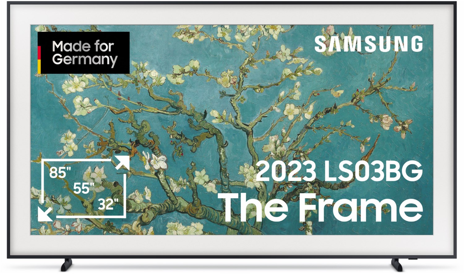 GQ85LS03BGU The Frame (2023) 214 cm (85") QLED-TV schwarz / G von Samsung