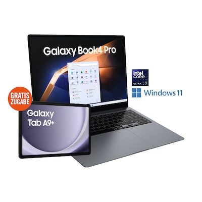 Galaxy Book4 Pro 16"WQXGA+ Ultra 7 155H 16/512GB SSD Win11 +Tab A9+ von Samsung