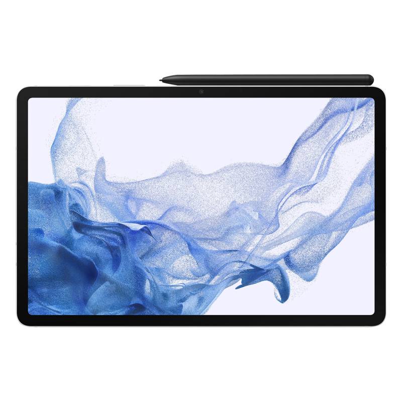 Galaxy Tab S8 silber WiFi | 11 Tablet | 13 MP Hauptkamera | Ultra-Weitwinkelobjektiv | Fingerabdrucksensor | 8000 mAh Akku" von Samsung