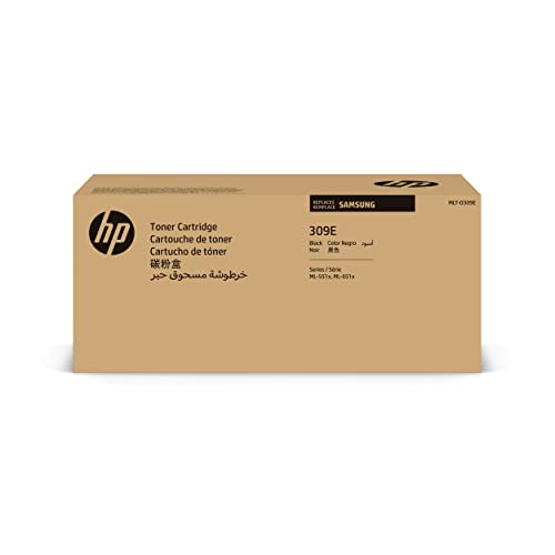 HP MLT-D309E (SV090A) Original Toner Schwarz (Hohe Reichweite, Kompatibel mit: ML-5510N, 5510ND, 6510ND) von Samsung