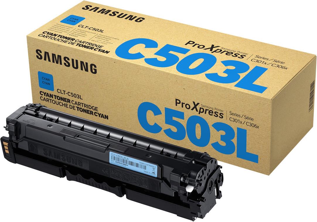HP Samsung CLT-C503L - Hohe Ergiebigkeit - Cyan - Original - Tonerpatrone (SU014A) (CLTC503L) von Samsung