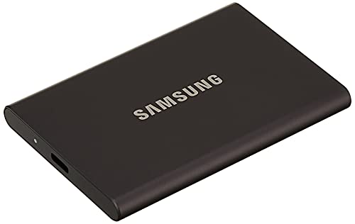 Išorinis kietasis diskas SSD|SAMSUNG|T7|500GB|USB 3.2|Rašymo greitis 1000 MBytes/sec|Skaitymo greitis 1050 MBytes/sec|MU-PC500T/WW von Samsung