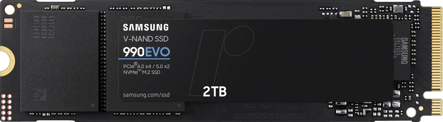 MZ-V9E2T0BW - Samsung SSD 990 EVO 2TB, M.2 NVMe MZ-V9E2T0BW - Samsung SSD 990 EVO 2TB, M.2 NVMe von Samsung