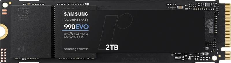 MZ-V9E2T0BW - Samsung SSD 990 EVO 2TB, M.2 NVMe von Samsung