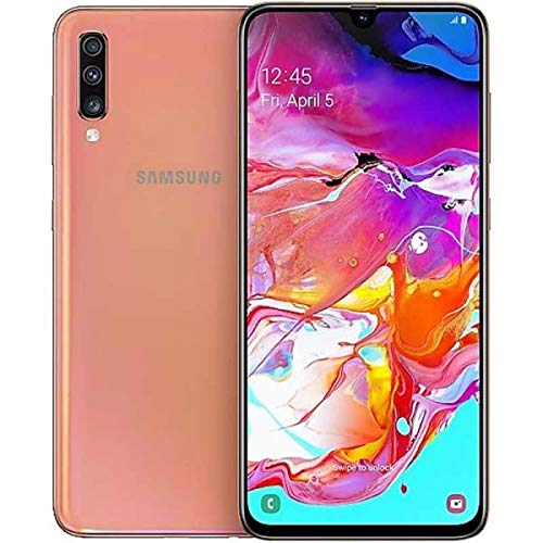 MOVIL Galaxy A70 Coral, 17,9 cm (6,7 Zoll) CAM (32+5+8), 32 MP, 128 GB, 6 GB RAM, Android, 4G, Dual-SIM. SAMSUNG von SAMSUNG