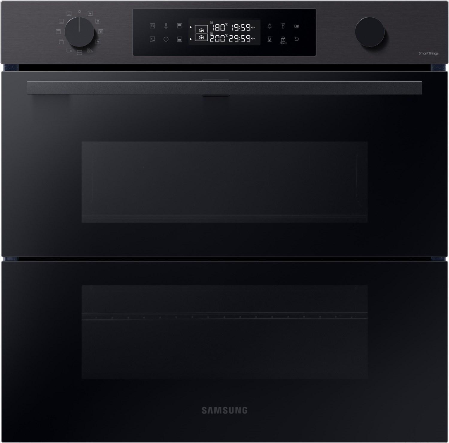 NV7B4550VAB Einbaubackofen black stainless steel / A+ von Samsung