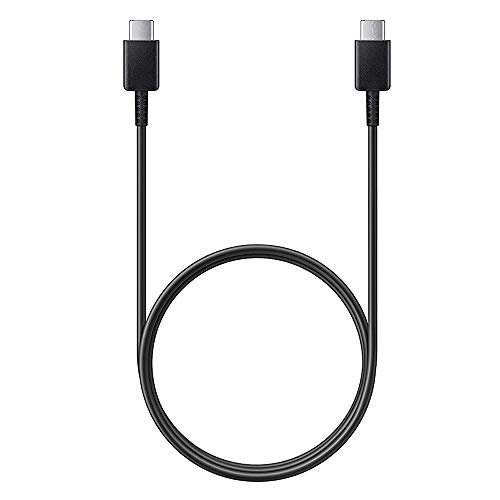 OEM Samsung Kabel Original EP-DG977BBE USB-C zu USB-C für Note 10, S10, S10+, S10e, S9, S9+, A8, Note 8, Note 9, A20/e, A50, A505F/DS (Kabel Schwarz) von Samsung