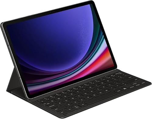 SAMSUNG Book Cover Keyboard Schutzhülle mit Tastatur mit Hintergrundbeleuchtung für Galaxy Tab S9 | S9 FE, Schwarz von SAMSUNG