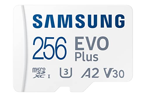 SAMSUNG EVO Plus mit SD-Adapter 256GB Micro SDXC, bis zu 130MB/s, erweiterter Speicher für Gaming-Geräte, Android-Tablets und Smartphones, Speicherkarte, MB-MC256KA/AM, 2021 von Samsung