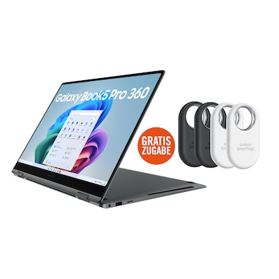 SAMSUNG Galaxy Book5 Pro 360 16" AMOLED Ultra 7 256V 16/1TB SSD Win11 Copilot+PC + 4x SmartTag2 SAMSUNG Galaxy Book5 Pro 360 16" AMOLED Ultra 7 256V 16/1TB SSD Win11 Copilot+PC + 4x SmartTag2 von Samsung