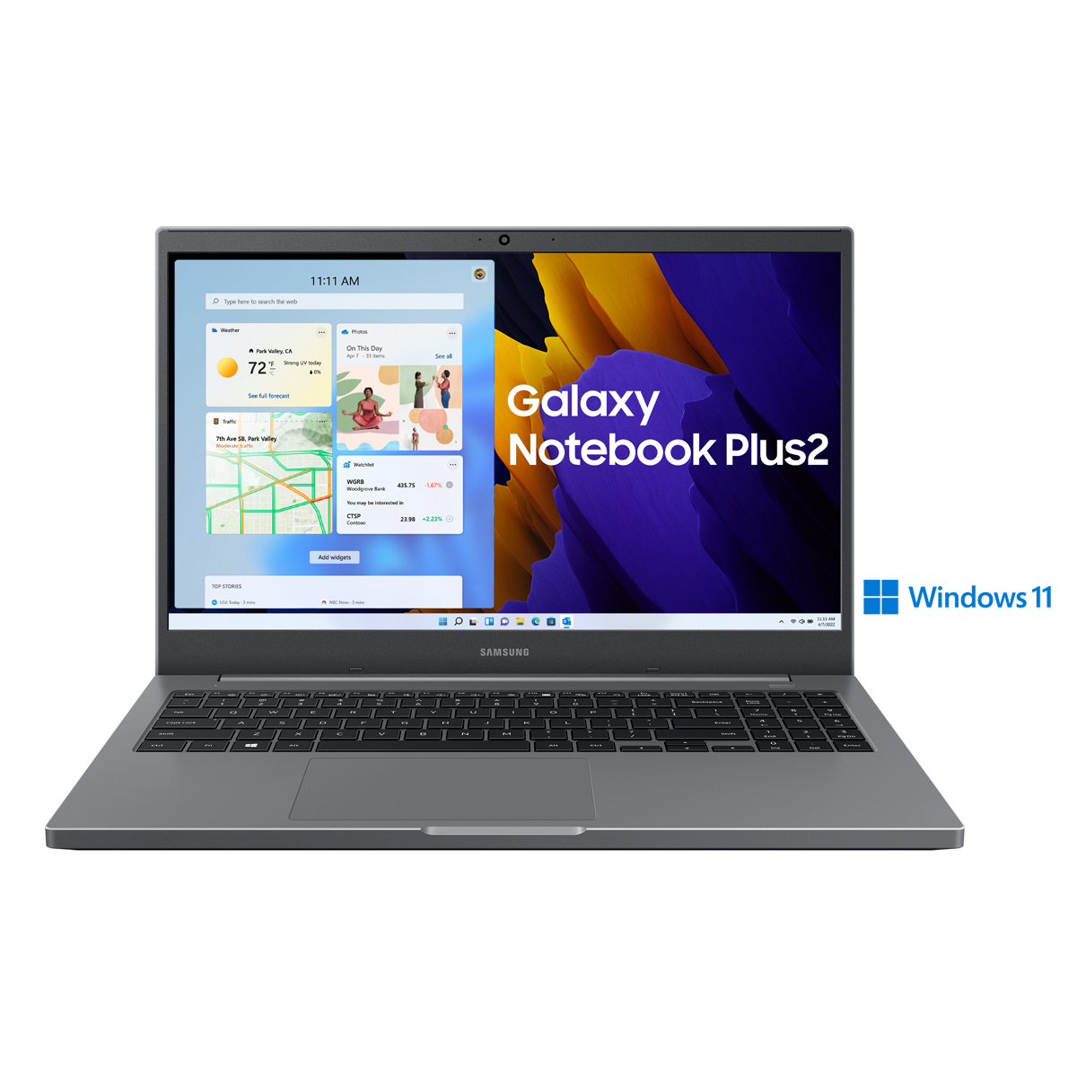 SAMSUNG Notebook Plus2 B-Ware - 39,60cm 15,6Zoll Celeron 6305 4Gb 128GB SSD W11H Graphite von Samsung