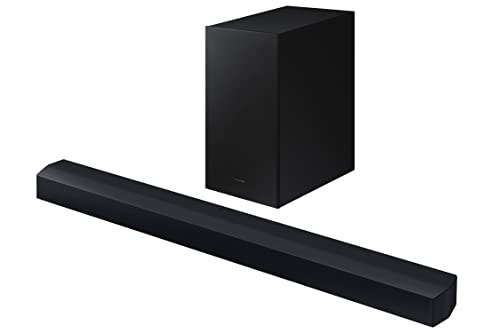 SAMSUNG Soundbar HW-C430/ZF – kabelloser Subwoofer, Dolby Digital 2.1, Spielmodus, Bluetooth 4.2 Power On und One Remote Control von Samsung