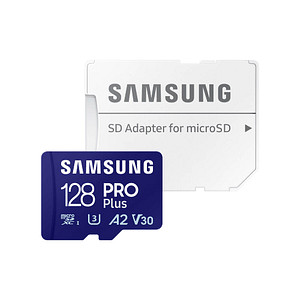 SAMSUNG Speicherkarte microSD PRO Plus 128 GB SAMSUNG Speicherkarte microSD PRO Plus 128 GB von Samsung